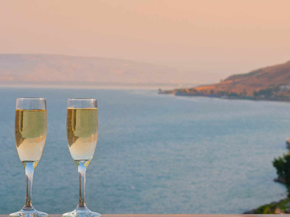 מרפסת לובי עם נוף לכנרת 